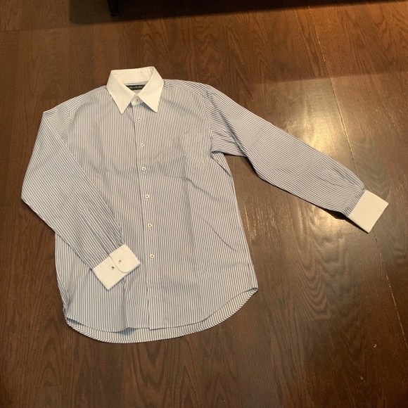 UNIQLO Men's woven striped shirt - Picture 1 of 6
